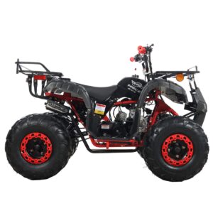 X-PRO 125cc ATV 4 Wheels Quad 125 ATV Quads with LED Lights, Big 19"/18" Tires! (Spider Red, Factory Package)