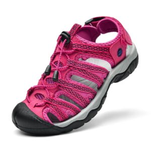 ziitop women's sports sandals summer outdoor adventurous beach shoes lace adjustable double buckle hiking sandals