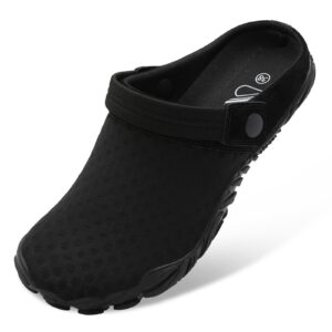 besroad portable outdoor summer beach walking fashion sneakers althletic water shoes for men women black 9.5 women/8 men