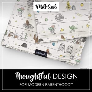 Milk Snob Star Wars Baby Blanket, Precious Padawans - Super Soft, Weighted, Dual Layer - Newborn Swaddle, Security Blanket, Nursery Room Toddler Bed Essentials, Premium Rayon Blend, 35x35