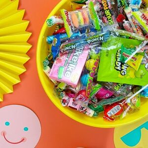 Bulk Sour Candy - Sour Candy Variety Pack - 2 Pounds - Extreme Sour Bulk Candies Mix - Individually Wrapped Candy Pinata - Assorted Candy for Goodie Bags - Sour Candy Party Favors for Kids