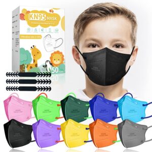 kids kn95 face mask disposable - 50 pack kn95 kid masks children small size kids breathable kn95 mask mascaras kn95 para niños