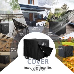 PALON Outdoor Heavy Duty Thickened Waterproof Generator Cover with Easy Access Cover, Windproof, Rainproof, Dustproof, UV Resistant, Portable Generator Cover for General Purpose Generators