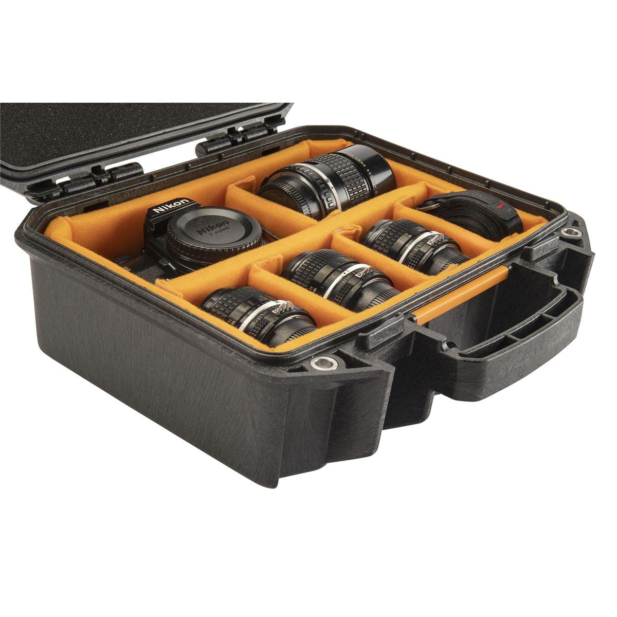 Pelican Vault - V100 Multi-Purpose Hard Case with Padded Dividers for Camera, Drone, Equipment, Electronics, and Gear (Black)