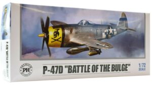 premium hobbies p-47d battle of the bulge 1:72 plastic model airplane kit 130v