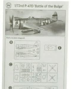 Premium Hobbies P-47D Battle of The Bulge 1:72 Plastic Model Airplane Kit 130V