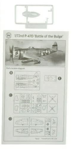 Premium Hobbies P-47D Battle of The Bulge 1:72 Plastic Model Airplane Kit 130V