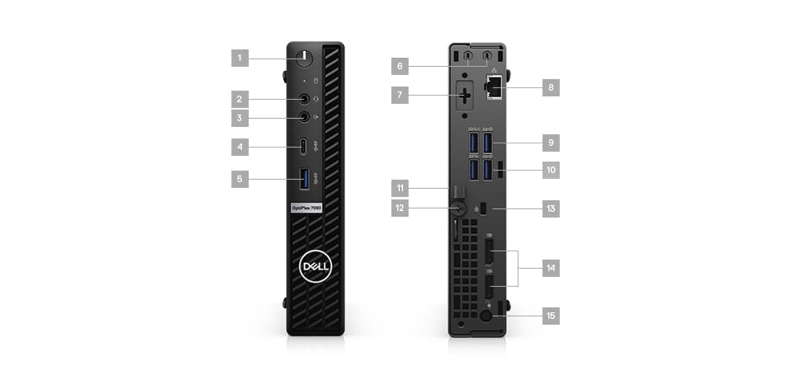 Dell Optiplex 7000 7090 Micro Tower Desktop (2021) | Core i7-512GB SSD - 32GB RAM | 8 Cores @ 4.6 GHz - 11th Gen CPU Win 10 Pro