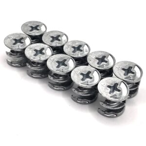 ReplacementScrews Eccentric Cam Lock Nuts Compatible with IKEA Part 113434 (Pack of 10)