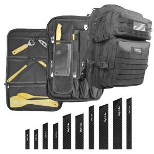 chef sac tactical backpack with 10-pack knife guards included