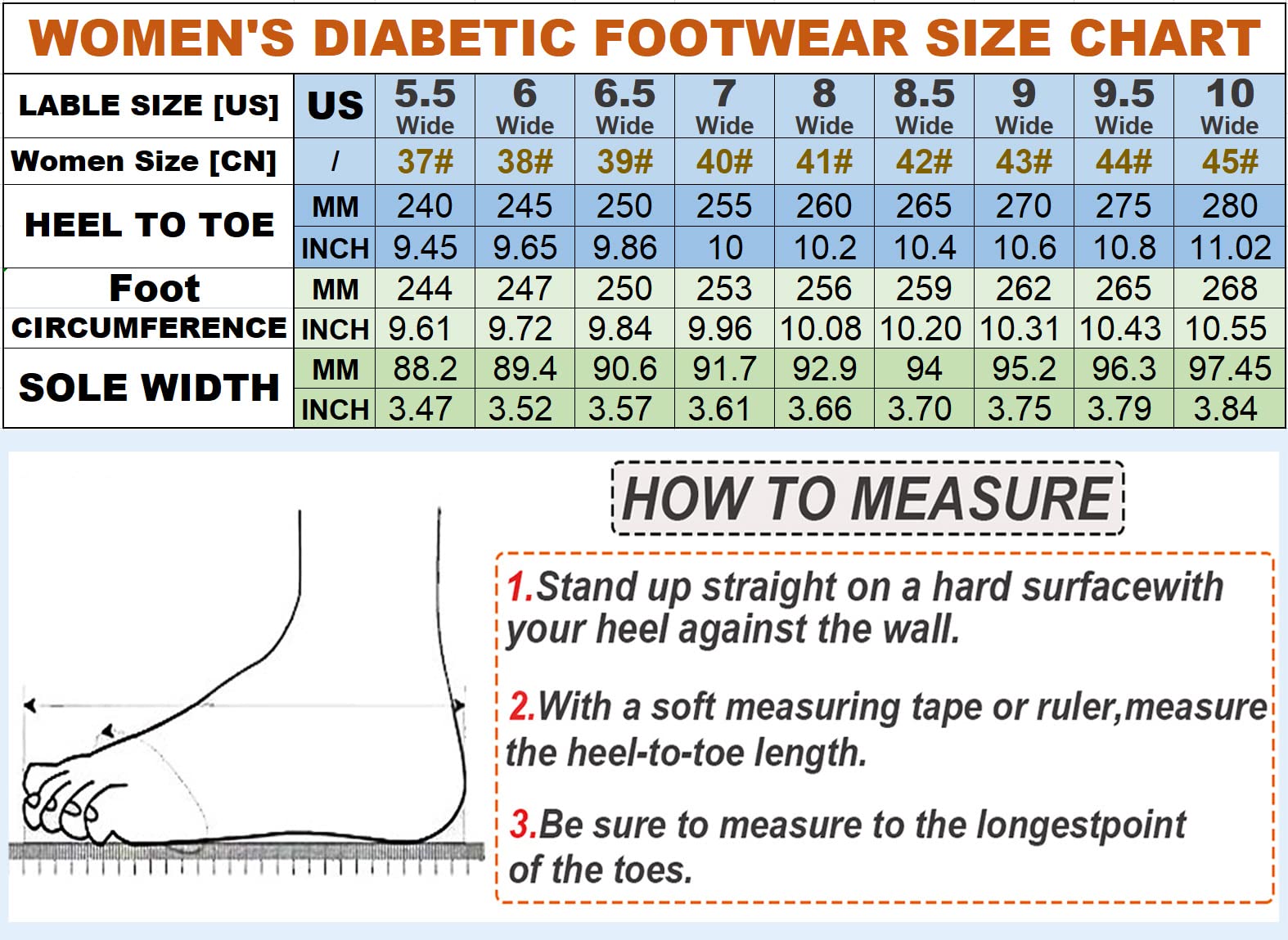 Women's Wide Width Diabetic Walking Shoes Comfort for Elderly Womens Edema Swollen Feet, Lightweight Breathable Adjustable Closure Air Cushion Sneakers Easy On and Off(8.5#, Black-Grey)