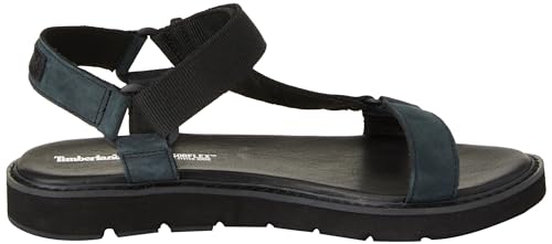 Timberland Women's Bailey Park Webbing-Strap Sandal, Black Nubuck, 8