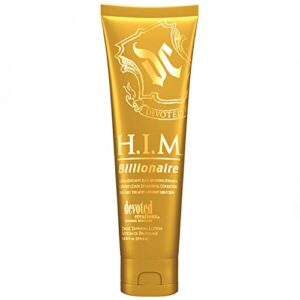 devoted creations h.i.m billionaire dark tanning lotion – ultra-exclusive rich bronzing formula with opulent color extenders and correctors – 8.5 oz.