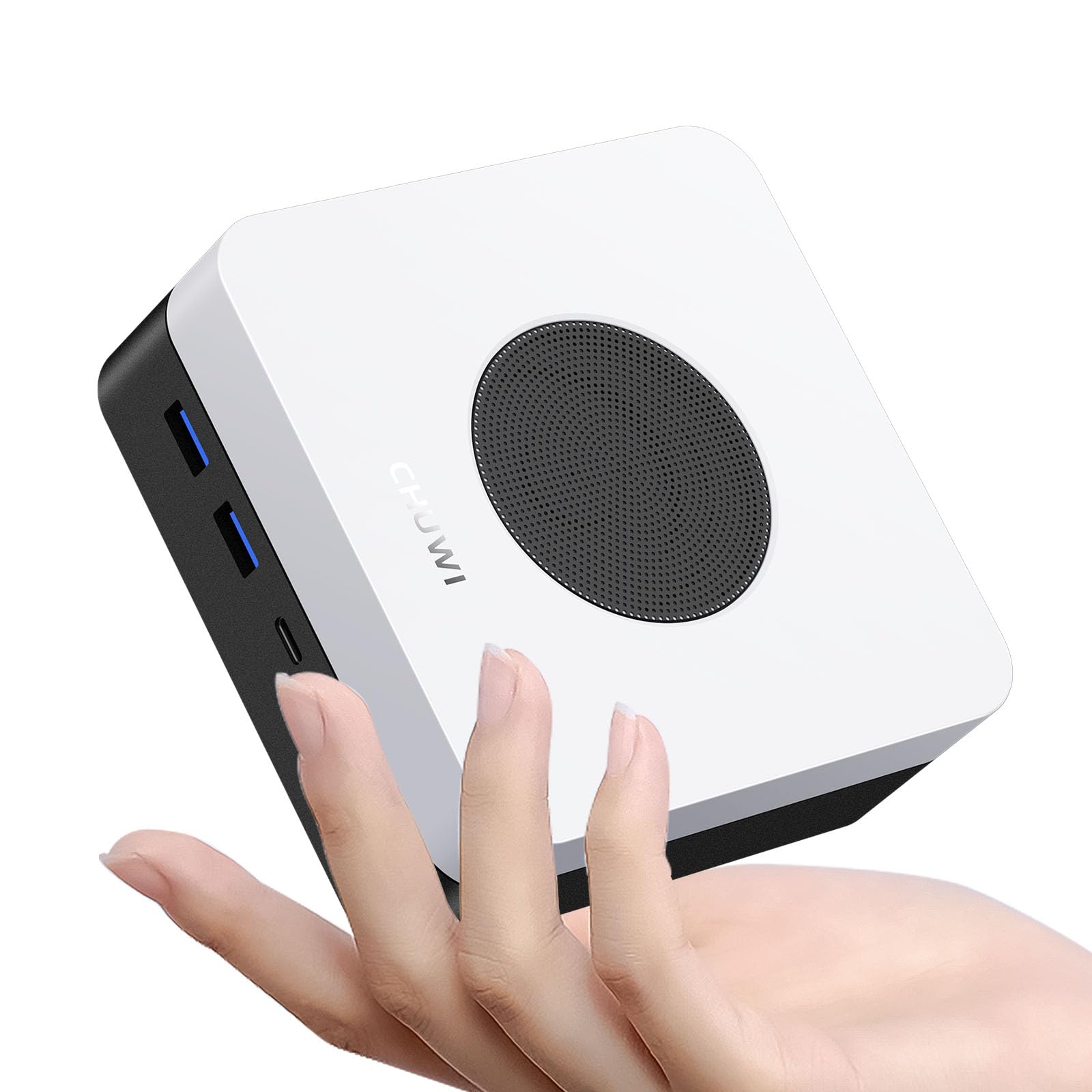 CHUWI LarkBox X Mini PC, 512G SSD 12GB LPDDR5, 12th Gen Intel N100(up to 3.4GHz), Windows 11 Mini Desktop Computer, 4K UHD Output, WiFi 6, BT5.2, VESA, USB3.2, HDMI, Gigabit Ethernet for Home/Office