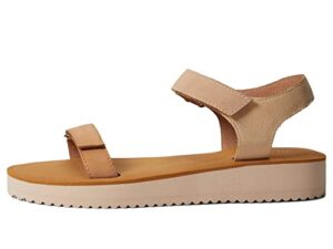 madewell the maggie sandal in colorblock sandstone multi 9 m