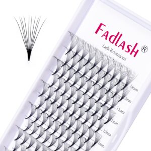 premade fans eyelash extensions 10d lash extensions premade fans 0.05 0.07 thickness pre fanned volume lash extensions c d curl by fadlash (10d-0.07-d, mix 8-14mm)