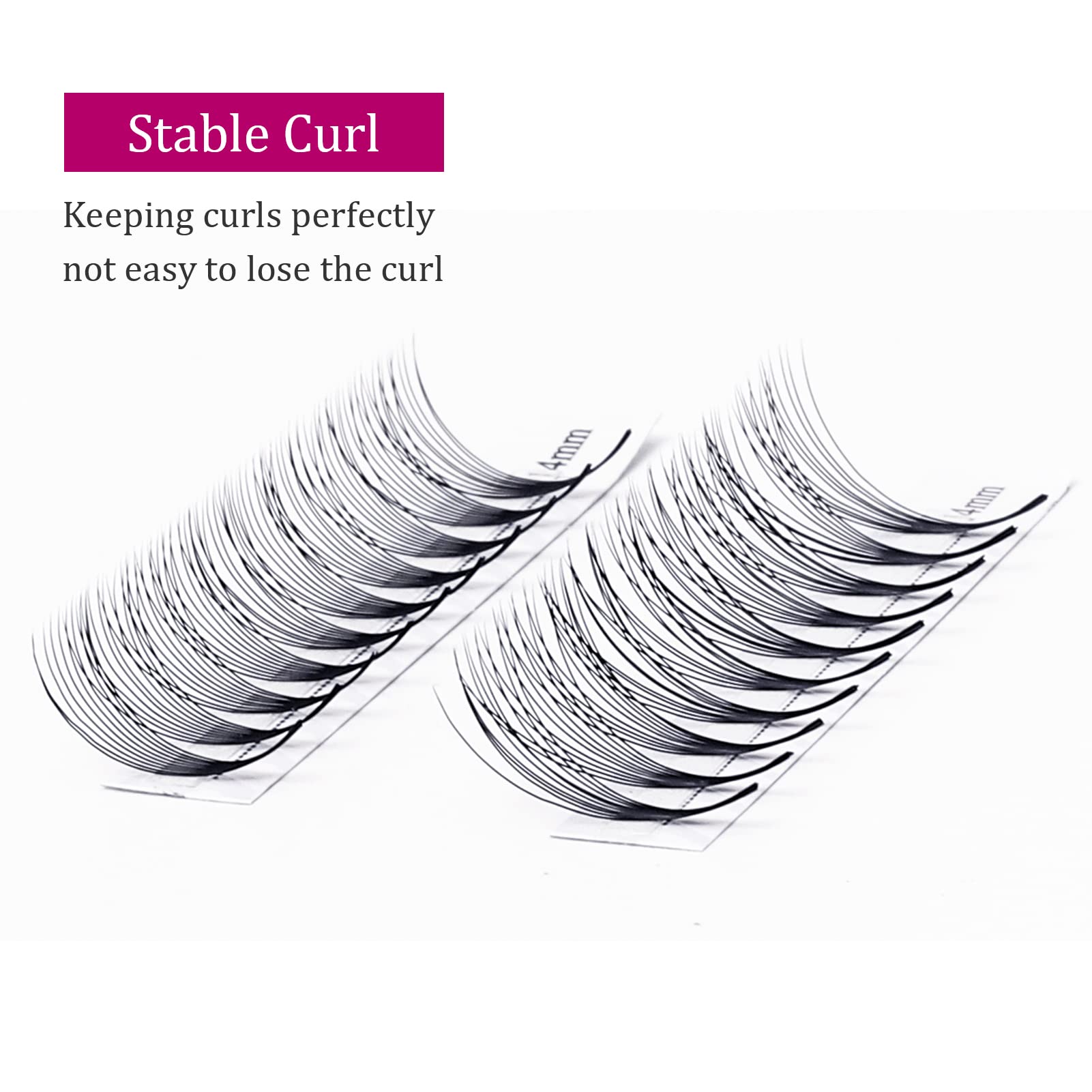 Premade Fans Eyelash Extensions 10D Lash Extensions Premade Fans 0.05 0.07 Thickness Pre Fanned Volume Lash Extensions C D Curl by FADLASH (10D-0.07-D, Mix 8-14mm)