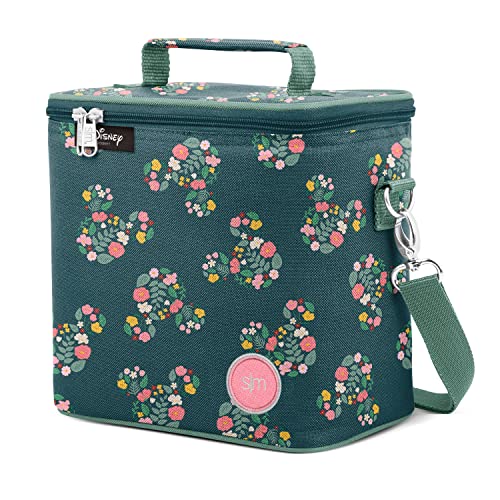 Simple Modern Disney Lunch Box for Women & Men | Large Reusable Insulated Lunch Cooler Bag | Spacious for Adult, Work Travel and School | Blakely Collection | 4 Liter | Mickey Mouse Floral on Riptide