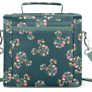 Simple Modern Disney Lunch Box for Women & Men | Large Reusable Insulated Lunch Cooler Bag | Spacious for Adult, Work Travel and School | Blakely Collection | 4 Liter | Mickey Mouse Floral on Riptide