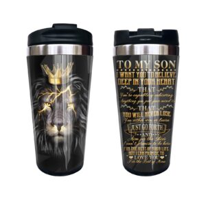 fusui gifts for son, son gifts from mom, son gifts, gift for son, birthday gifts for adult son from mom dad, adult son gift ideas, college graduation gifts for grown son, to my son tumblers 15oz 1pc