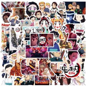 Anime Birthday Party Decorations, 99pcs Demon Inspired Slayer Party Supplies Include Stickers, Banner, Cupcake Toppers, Tablecloth, Balloons for Kids Anime Theme Party Favor