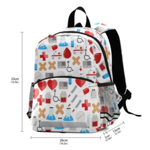 XDMXY Nurse Appliance Kid's Toddler Backpack for Boys Girls Preschool Nursery with Safety Leash