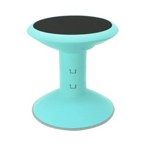 Storex Active Tilt Stool – Ergonomic Seating for Flexible Office Space and Standing Desks, Adjustable 12-24 Inch Height, Teal (00325A01C)