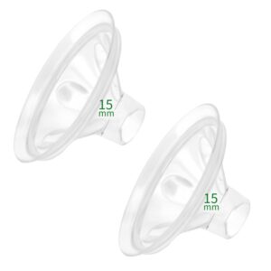begical stride silicone flange cushions 15mm compatible with spectra 24mm breastpump shields/flanges replace flange inserts compatible with spectra pump parts reduce 24mm to 15mm clear
