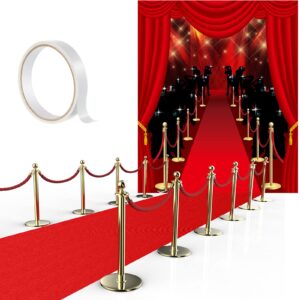 6 x 5 ft red carpet party decorations movie theme paparazzi photography backdrop red carpet backdrop red carpet runner with carpet tape for party decoration supplies