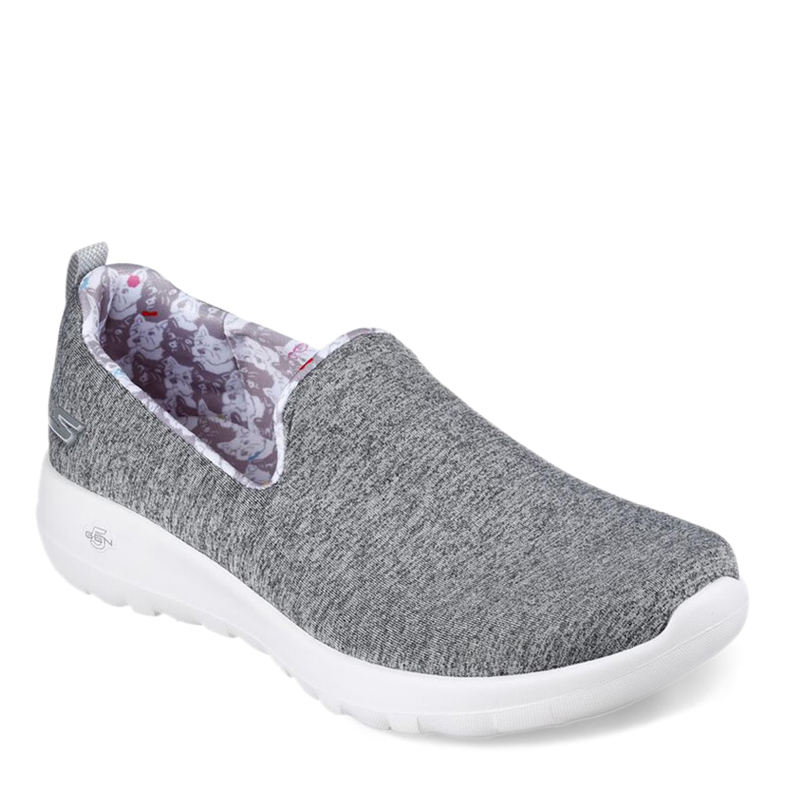 Skechers Women's GO Walk Joy-Bella Yorkie Sneaker, Gray, 8.5 Wide