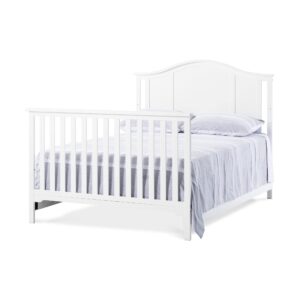 Child Craft Cottage Arch Top Crib and Dresser Nursery Set, 3-Piece, Includes 4-in-1 Convertible Crib, 3 Drawer Dresser, and Changing Table Topper, Grows with Your Baby (Matte White)