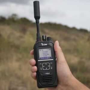 ICOM IC-SAT100 Icom & Iridium Satellite Push-to-Talk PTT Transceiver Two-Way Radio - Global Use