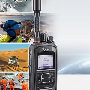 ICOM IC-SAT100 Icom & Iridium Satellite Push-to-Talk PTT Transceiver Two-Way Radio - Global Use