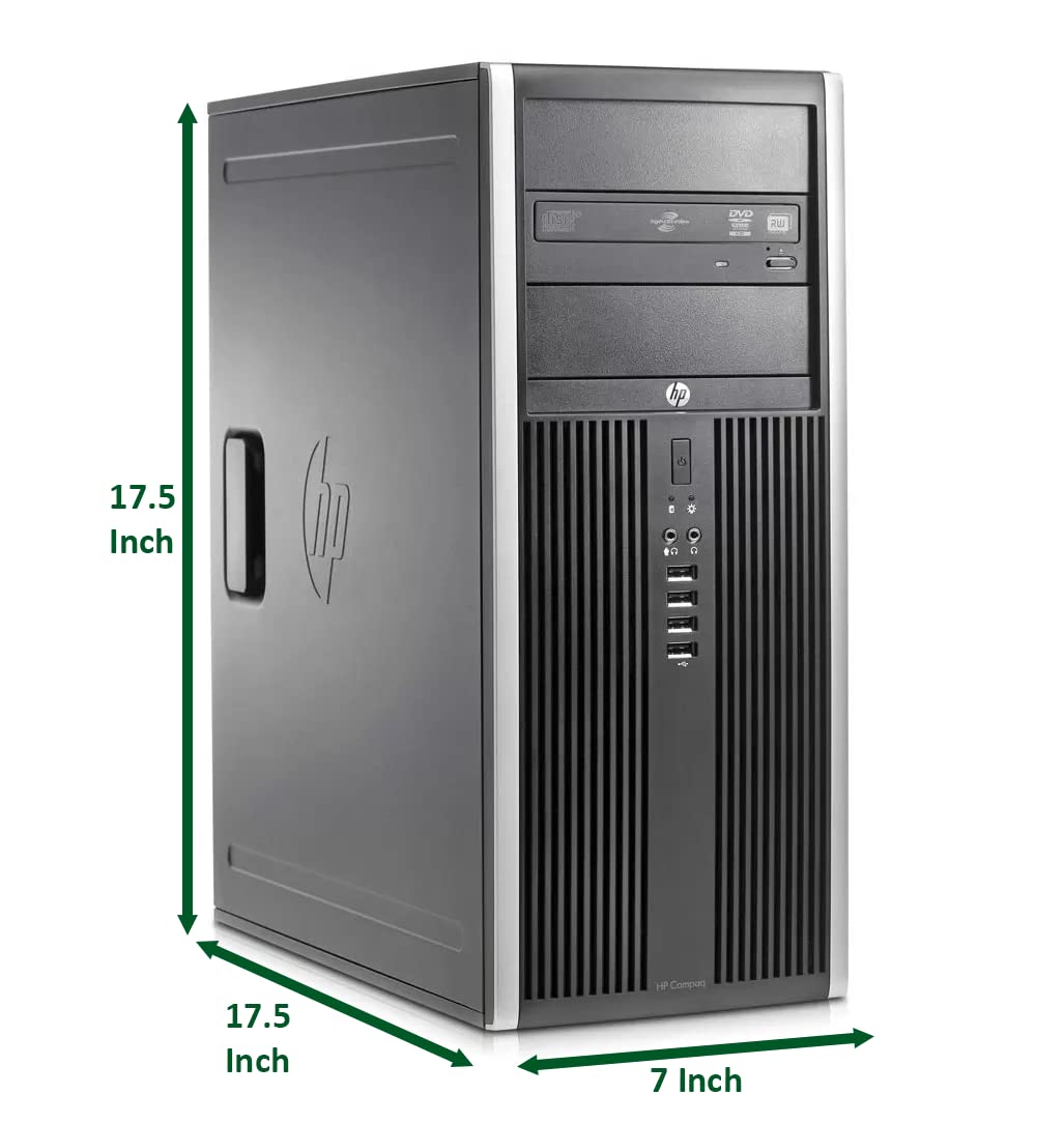 HP Tower Computer Gaming PC [ Intel Core i7 Processor, 16GB Ram, 128GB SSD, 2TB Hard Drive, HDMI, Wireless WiFi] AMD Radeon RX 550 4GB, Windows 10 (Renewed)