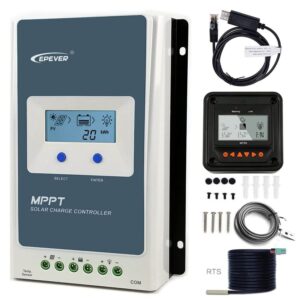 mppt solar charge controller 30a 12v/24v auto solar panel charge controller max.pv 100v solar charge regulator with mt50 remote meter + temperature sensor rst + pc monitoring cable rs485
