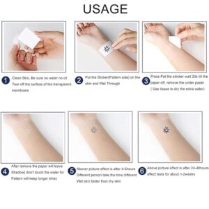 Dopetattoo 6 Sheets Temporary Tattoo Faith Tattoo in Cross Shape Fake Tattoos for Men Women Girls Neck Tattoo