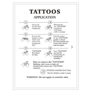 Dopetattoo 6 Sheets Temporary Tattoo Faith Tattoo in Cross Shape Fake Tattoos for Men Women Girls Neck Tattoo