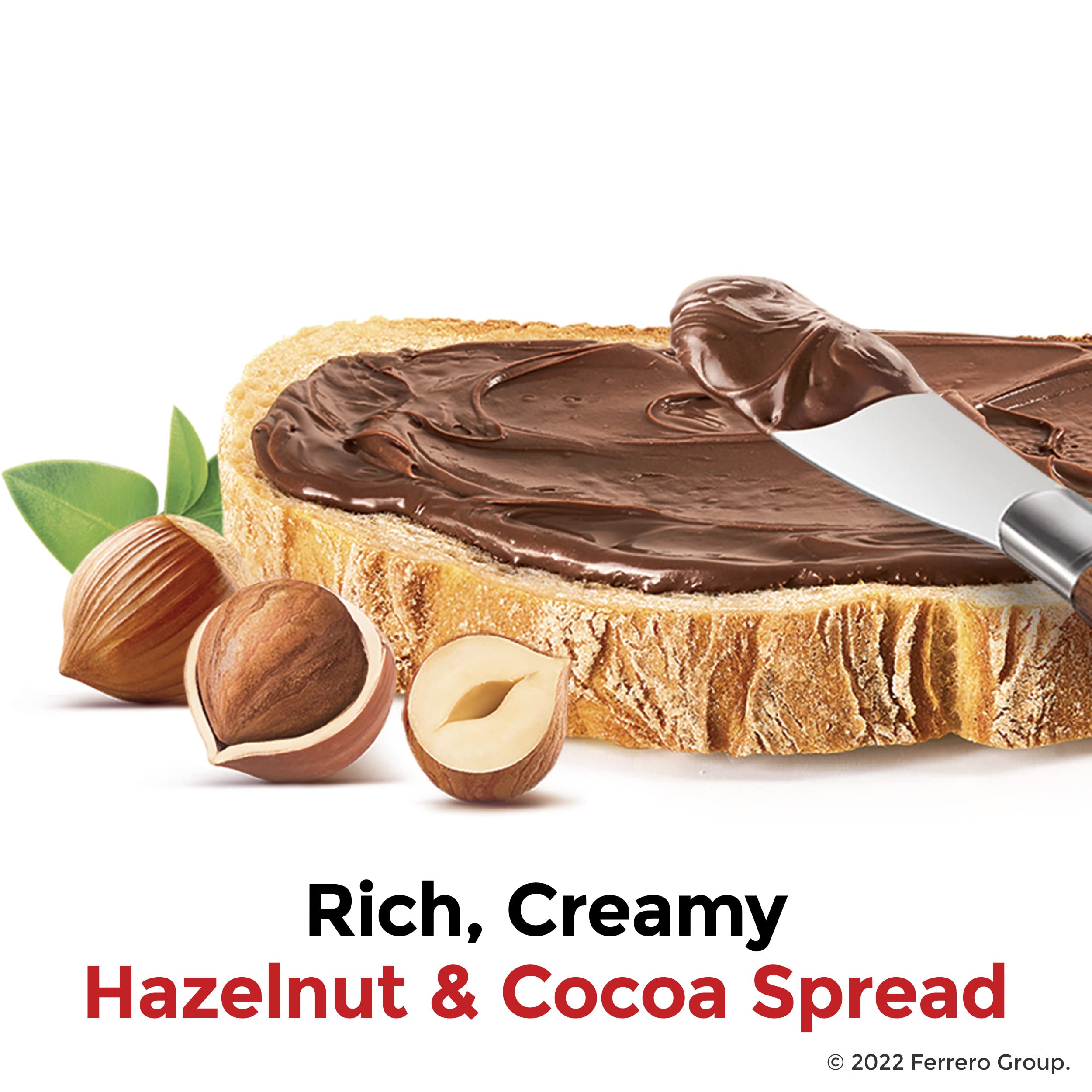 Nutella Hazelnut Spread With Cocoa For Breakfast, 2 Pack, 22.9 Oz Per Jar