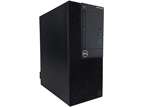 Dell 3050-Tower Optiplex 3050 Tower Desktop PC, Intel Core i7-7700, 16GB RAM, 500GB NVMe SSD, DVD, Win10Pro (Renewed) Black