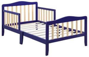 olive and opie twain toddler bed in white and black