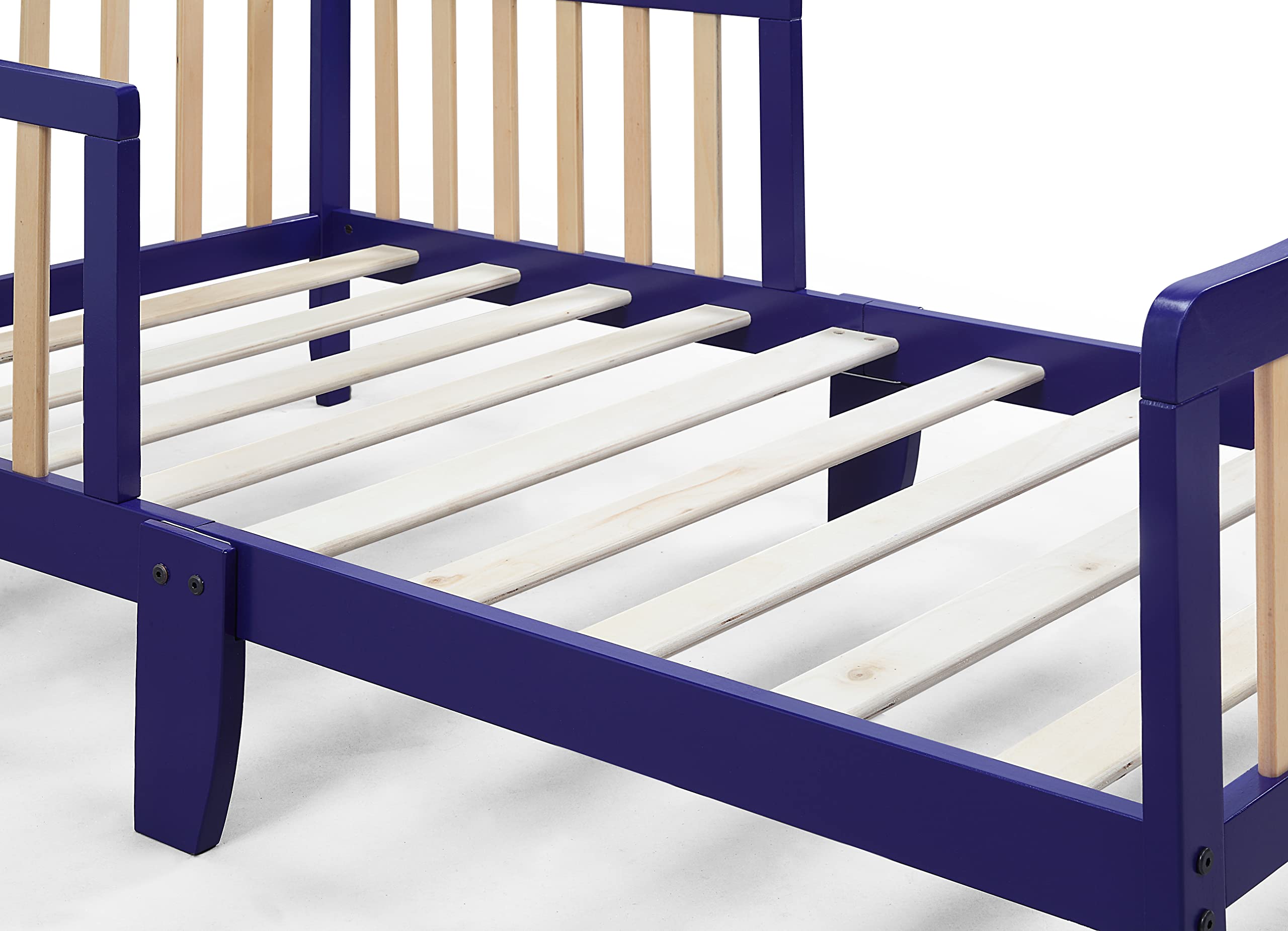 Olive and Opie Twain Toddler Bed in White and Black