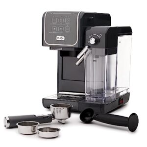 mr. coffee one-touch coffeehouse+ espresso, cappuccino, and latte maker home coffee machine with 19-bar italian pump, and milk frother ideal for latte, espresso, and coffee lovers