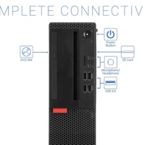 Lenovo ThinkCentre M910s SFF Desktop Computer PC, Intel i5-6500 up to 3.6GHz,32GB DDR4 RAM,New 512GB NVMe M.2 SSD,Build in WiFi BT,DVD-RW,Wireless Keyboard & Mouse,Windows 10 Pro(Renewed)