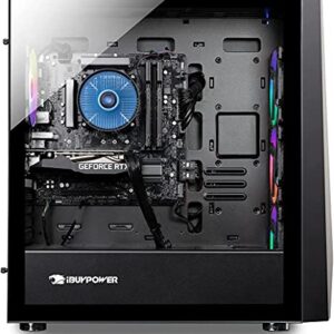 iBUYPOWER Pro Gaming PC Computer Desktop TraceMR 245i (Intel i7 11700F 2.5 GHz, NVIDIA GeForce RTX 2060 12GB, 16GB DDR4, 480 GB SSD + 1 TB HDD, WiFi Ready, VR Ready, Windows 11 Home), Black