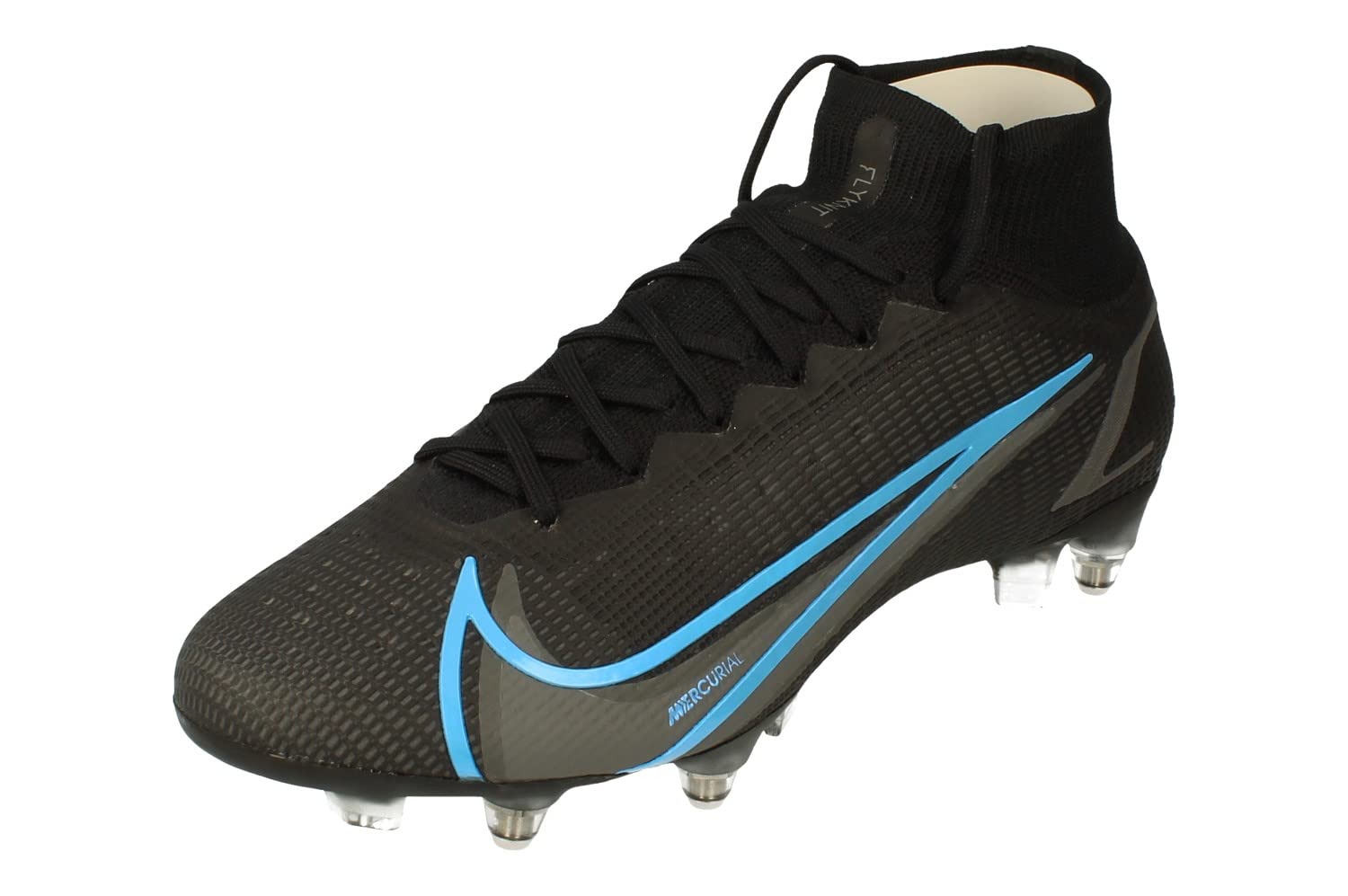 Nike Superfly 8 Elite SG-Pro AC Mens Football Boots CV0960 Soccer Cleats (UK 7 US 8 EU 41, Black Iron Grey 004)