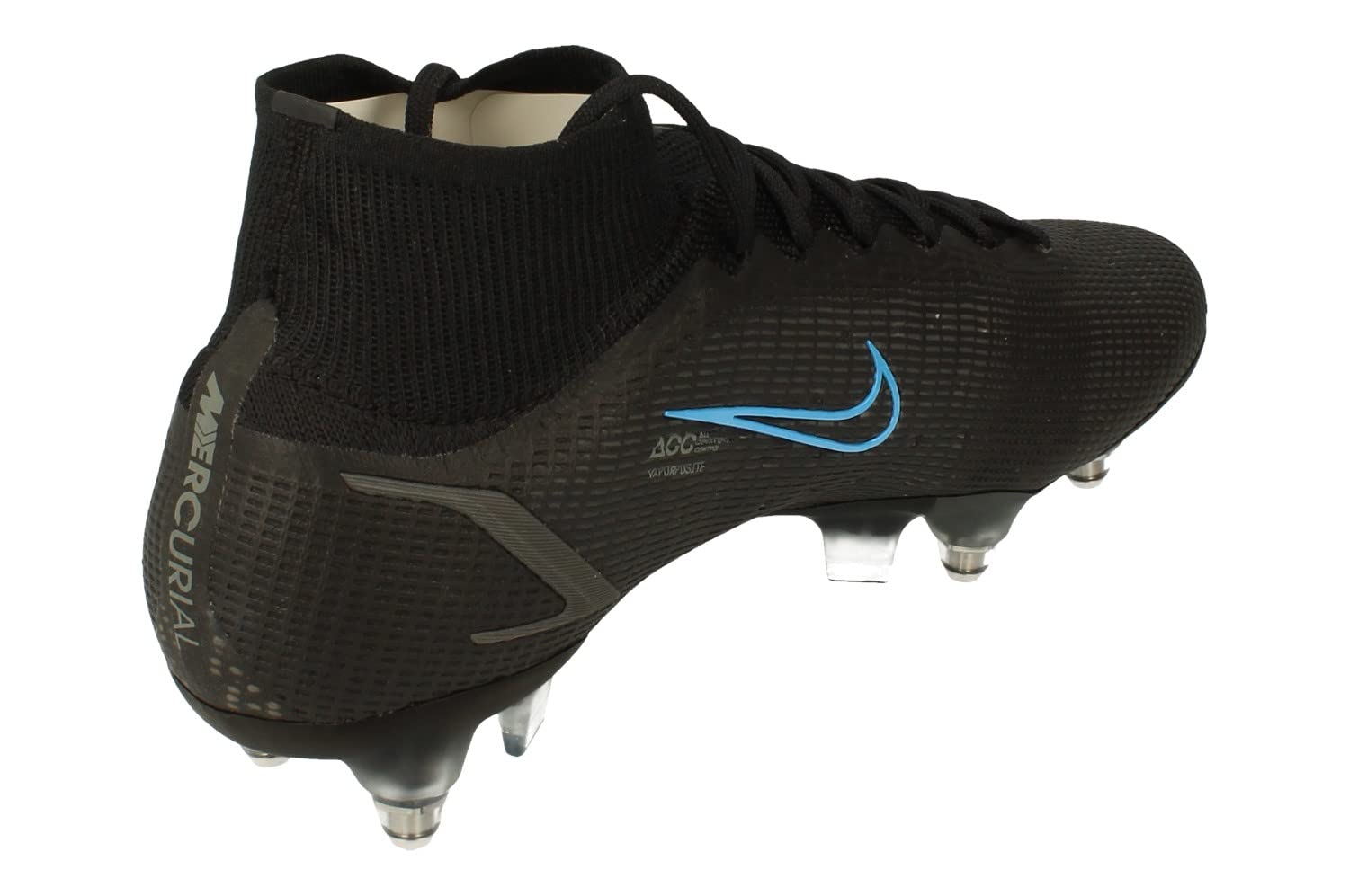 Nike Superfly 8 Elite SG-Pro AC Mens Football Boots CV0960 Soccer Cleats (UK 7 US 8 EU 41, Black Iron Grey 004)