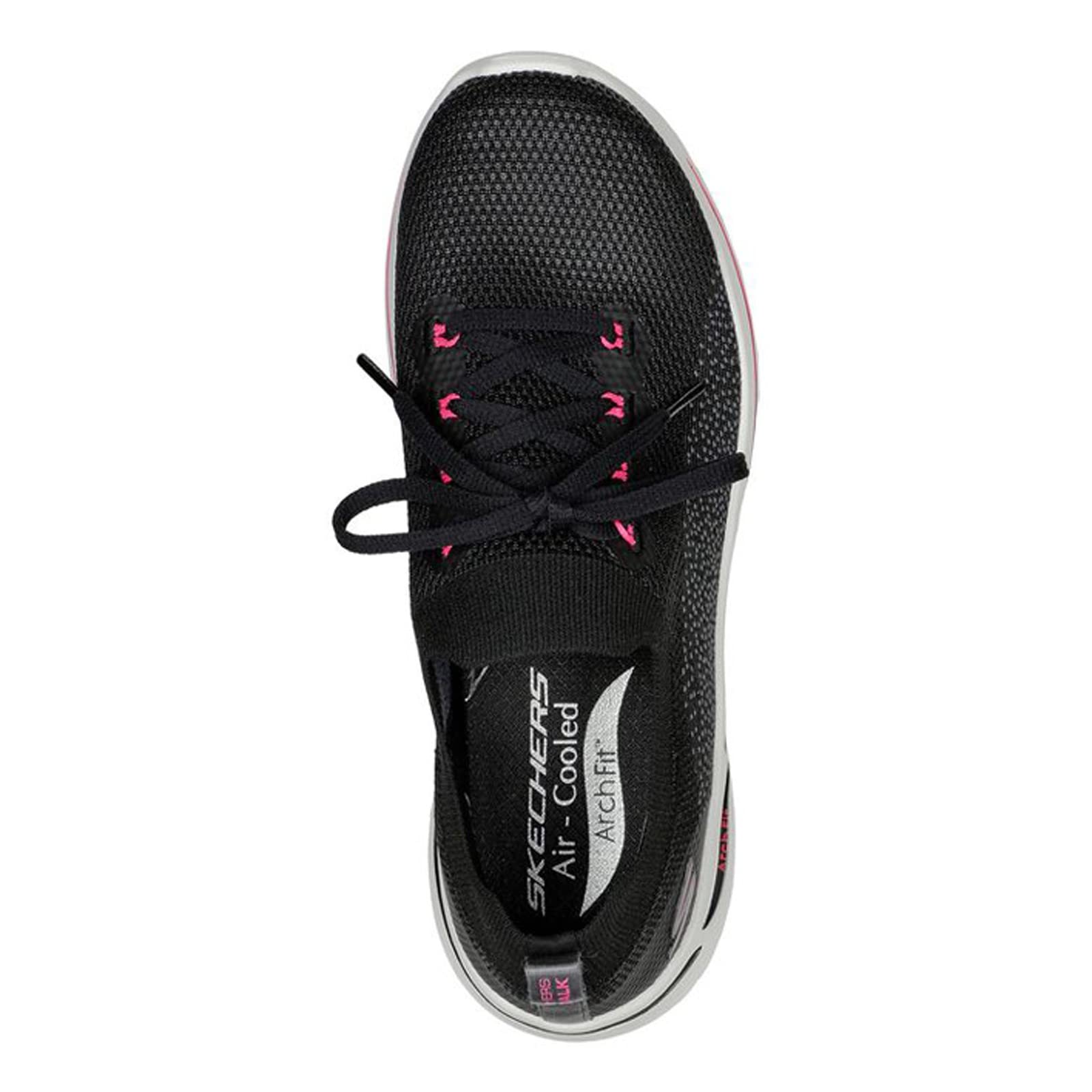 Skechers Go Walk Arch Fit - Clancy Black/Hot Pink 6.5 B (M)