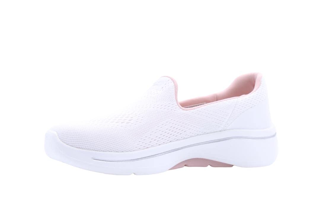 Skechers Go Walk Arch Fit - Imagined White/Light Pink 10 B (M)