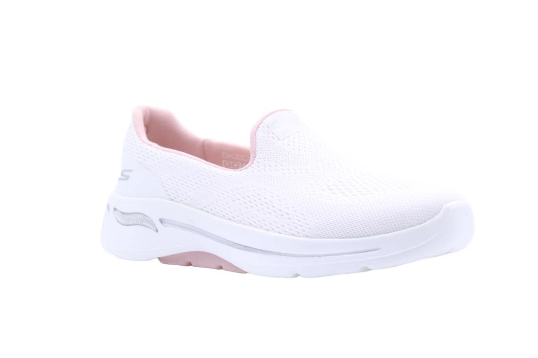 Skechers Go Walk Arch Fit - Imagined White/Light Pink 10 B (M)