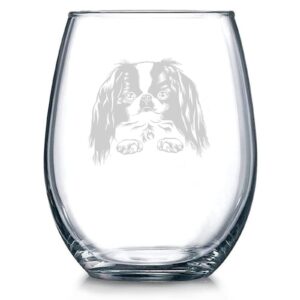 japanese chin crystal stemless wine glass etched funny wine glasses, great gift for woman or men, birthday, retirement and mother's day 11oz